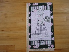 Couture Design Manufacture Dress Form Flowers Cotton Quilt Fabric Panel