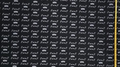 SPURS BLACK FABRIC ( HALF-YARD AND 1-YARD SELECTIONS ) – “NOT COTTON”