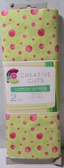 CREATIVE CUT Red/Pink Dots Green SPRING PRODUCTS QUILTING CRAFT FABRIC 2 YARDS