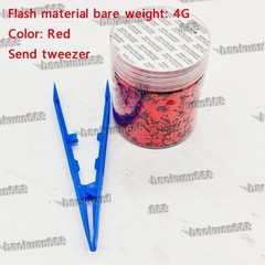 4g Red Chopped Short Cut Forging Color Plastic Pieces for Carbon Fiber DIY