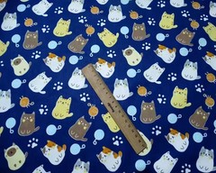 48 PCS Cat Charm Pack Fabric Squares, 5 x 5, Quilting Cotton, Precut, Sewing
