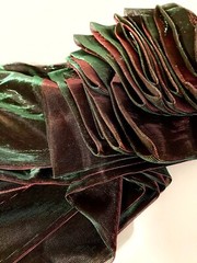 Sheer Fabric Red And Green Organza 15 Yards 180 Inches X 60 Inch Wide Bundle