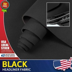 35″x60″ Automotive Universal Flat Knit Headliner Fabric w/ Premium Foam Backing
