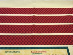 MMFab Debbie Mumm Cotton Fabric Christmas Apron & Mitt Panel Cut-Out