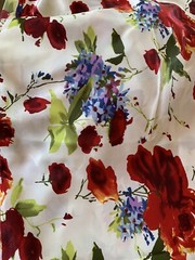 Jo-Ann’s R.E.D. International Textiles Large Floral Print Fabric 3 Yard X 44 In