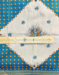 VTG MoD Florals Framed Panel Lg. Bandana Pillows or Quilt Square 45″x25″