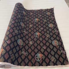 SILK BLACK, Multicolor FABRIC 10 Yards x 23 Inches Wide or 360 Inches x 23 Wide
