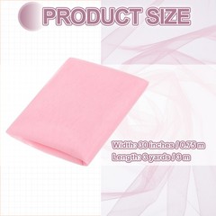 Light Pink Sheer Organza Fabric for Wedding Arch Draping, 3 Yards x 30 Inches