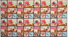 Cat Animal Quilt Sew Theme Fabric 24″ Panel Cotton Wilmington Crafty Kitten