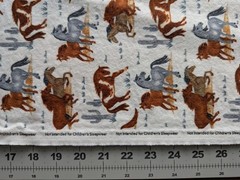 Horses in the Desert Cream Cotton Flannel Fabric 1 ½ yds