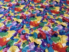 Hi Fashion Fabrics, Inc. Double Sided Vibrant Colored Floral Light Weight Blend