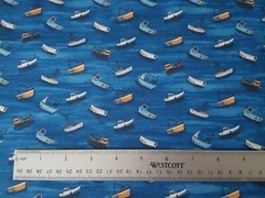 Sailors Rest BTY World Art Group P&B Textiles Ocean Fishing Village Boat