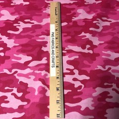 MDG CAMO 100% med cotton fabric by the yard – HOT PINK – various shades of pinks