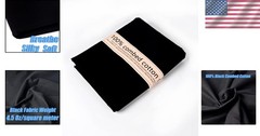Versatile 5 Yard Solid Black Cotton Muslin – Perfect for Apparel and Crafts