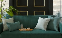 Chrysler Art Deco Soft Plush Velvet Fabric Curtain Upholstery Settee Cushion Use