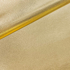 | Metallic Gold Soft Faux Leather Fabric, 0.9 Mm Lambskin Synthetic Pleather for