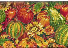 100% cotton Thanksgiving fabric “Harvest Master” by Fabri-Quilt