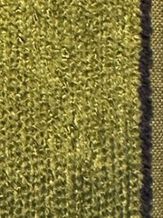 VTG FLOCKED SLUB Velvet Upholstery FABRIC Green 54″W~DOLLHOUSE~FURNITURE *AS IS