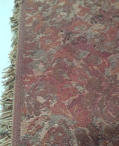 Dusty Rose Floral Damask 28″ x 65″ Jacquard Fabric Remnant