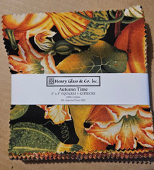 Henry Glass Autumn Time 5″ x 5″ ,42 pieces Fall,Autumn Floral Paisley,Plaid