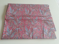 Liberty 110″ x 36″ Tana Lawn Used Vintage Cotton Fabric Red