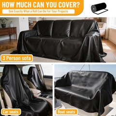 Marine Vinyl Upholstery Faux Leather: Meneng 3 Yard Roll Heavy Duty Boat Seat…