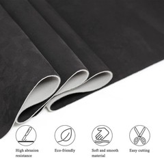 Black Suede Headliner Fabric with Foam Backing – 96″x60″ Car, Truck, SUV, RV, DI