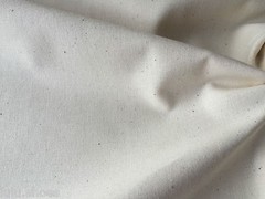 Plain CREAM Cotton Fabric Material – Extra Wide 240cm per metre