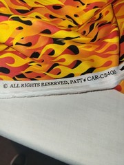 Timeless Treasures of SoHo Fabric Yellow Flames CAR-C5400 Quilting Crafts 80×44