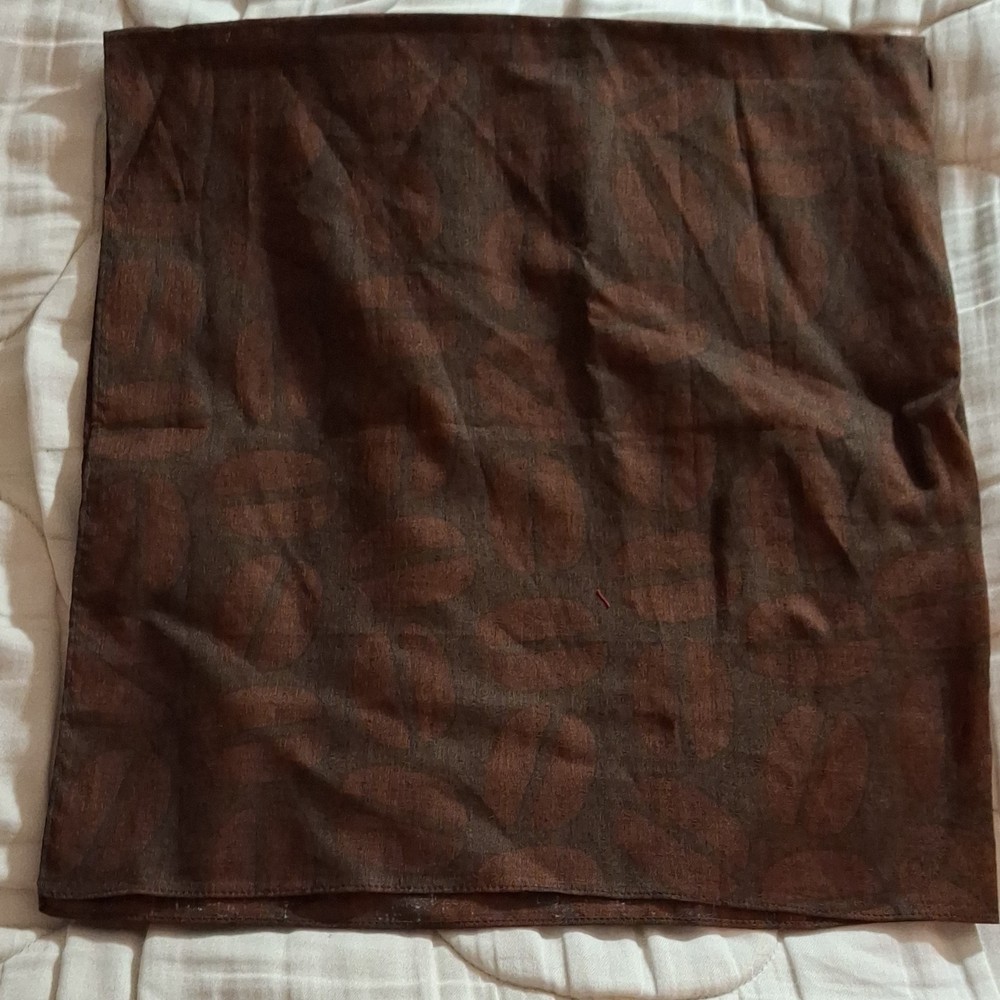 Kamawanu Coffee Bean print Brown Cotton Patterned Fabric wrap