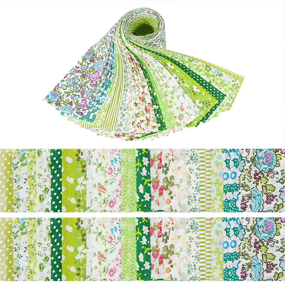 Jelly Roll Fabric 40 Pcs 2.5 x 20 Inch 100% Cotton Quilting Fabrics Strip Ass…