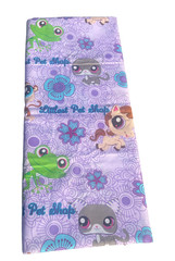 Littlest Pet Shop Cotton Fabric Sold by the Yard 44” Wide