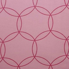 Pink FLANNEL Pink Circles All Cotton Fabric BY THE YARD 46 Inches WIDE