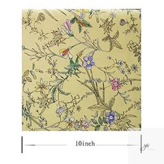 50pcs 10 x 10 inches Cotton Fabric Bundle Squares for Quilting Sewing, Precut Fa