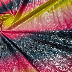 Vibrant Colorful Mermaid Scales print Spandex Fabric Stretch by yard Swimwear