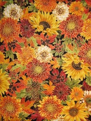 Sunflower Autumn Fabric By The Yard Thankful Harvest Cotton Timeless Treasures