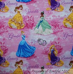 BonEful Fabric FQ Cotton VTG Pink White Sewing Embroidered Rainbow Check Gingham