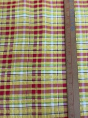 NEW 2 YARDS CHECKED SEERSUCKER FABRIC