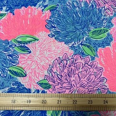 Lilly Pulitzer Cotton Poplin Fabric Multi Beach House Blooms 36″ X 57″