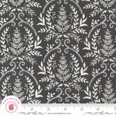 Moda HAPPINESS BLOOMS 56053 15 Slate Black Damask Deb Strain Quilt Fabric