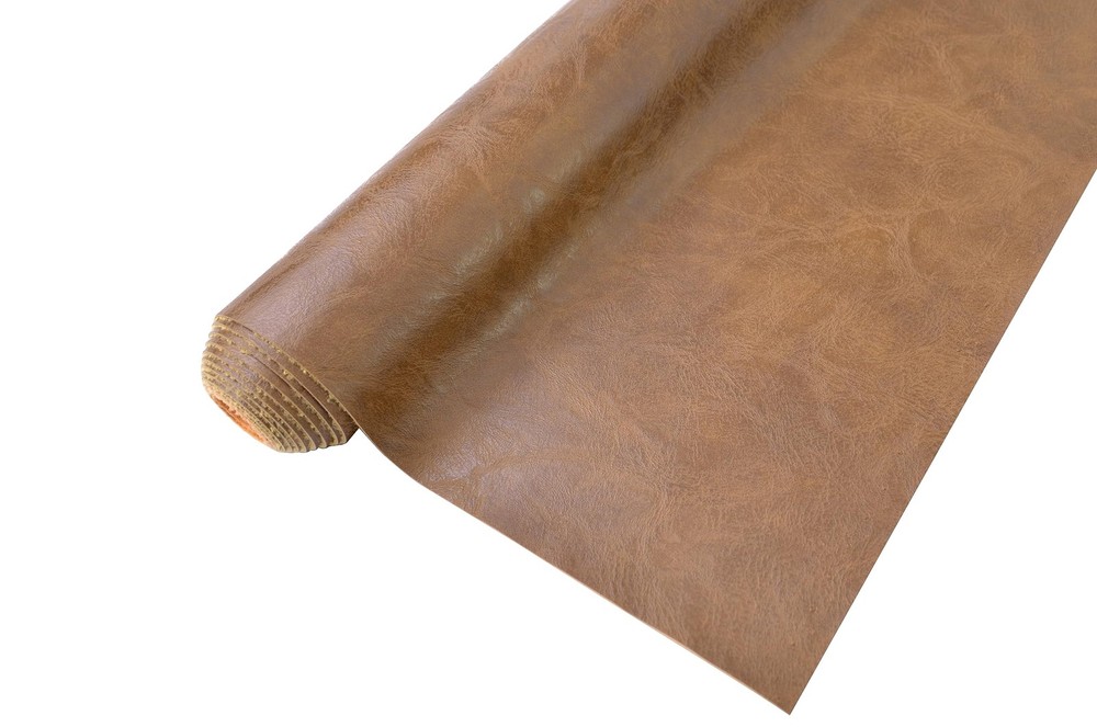 2 Yards 54″ x 72″ Distressed Crazy Horse Soft Faux Leather Fabric Brown Fake …