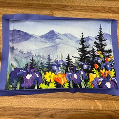 “Chugach Summer” Quilt Panel 100% Organic Cotton 14 X 10 Palmer, Alaska