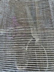 Cream ribbed woven polyester transparent 20″Lx60″W remnant, quite “sparkly”