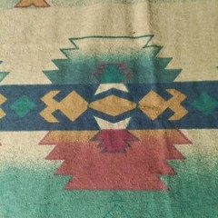 Cone Mills Chamois Flannel Fabric Southwestern Aztec Native Rare 59″ W x 72″ L