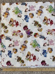 Loralie Designs Harris Fabric Ladies Toss Cotton Sewing Notions Quilt Half yard