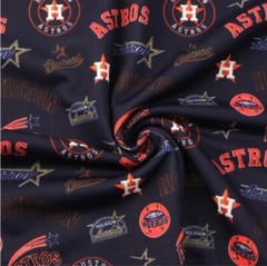 Baseball Astros Polyester Cotton blend fabric 20″x55″ Houston 1088876