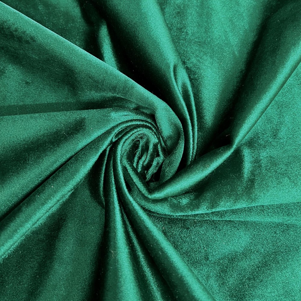 Contessa EMERALD GREEN Plush Non-Stretch Velvet Fabric for Apparel, Costumes, C
