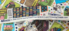 Bookish Jenni Calo Connecting Threads Book Library Cotton Fabric #13