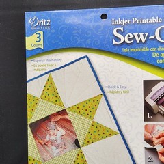 Dritz Printed Treasures Inkjet 3 Printable Fabric Sheets Cotton Quilting