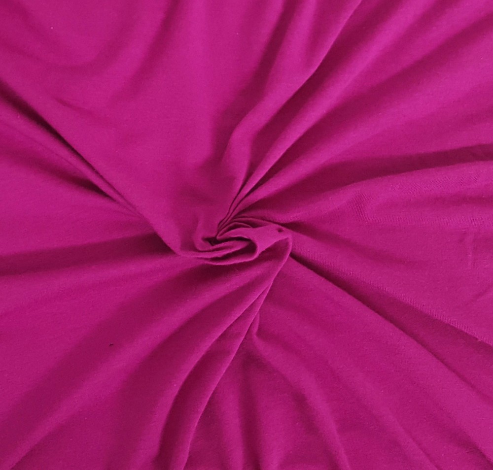 Cotton Spandex Fabric Jersey Knit By The Yard Berry 4 Way Stretch 120GSM 7/20